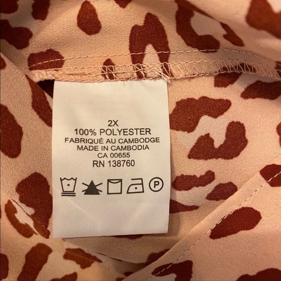 Pennington’s Flutter Sleeve Blouse, size 2X - Picture 6 of 8